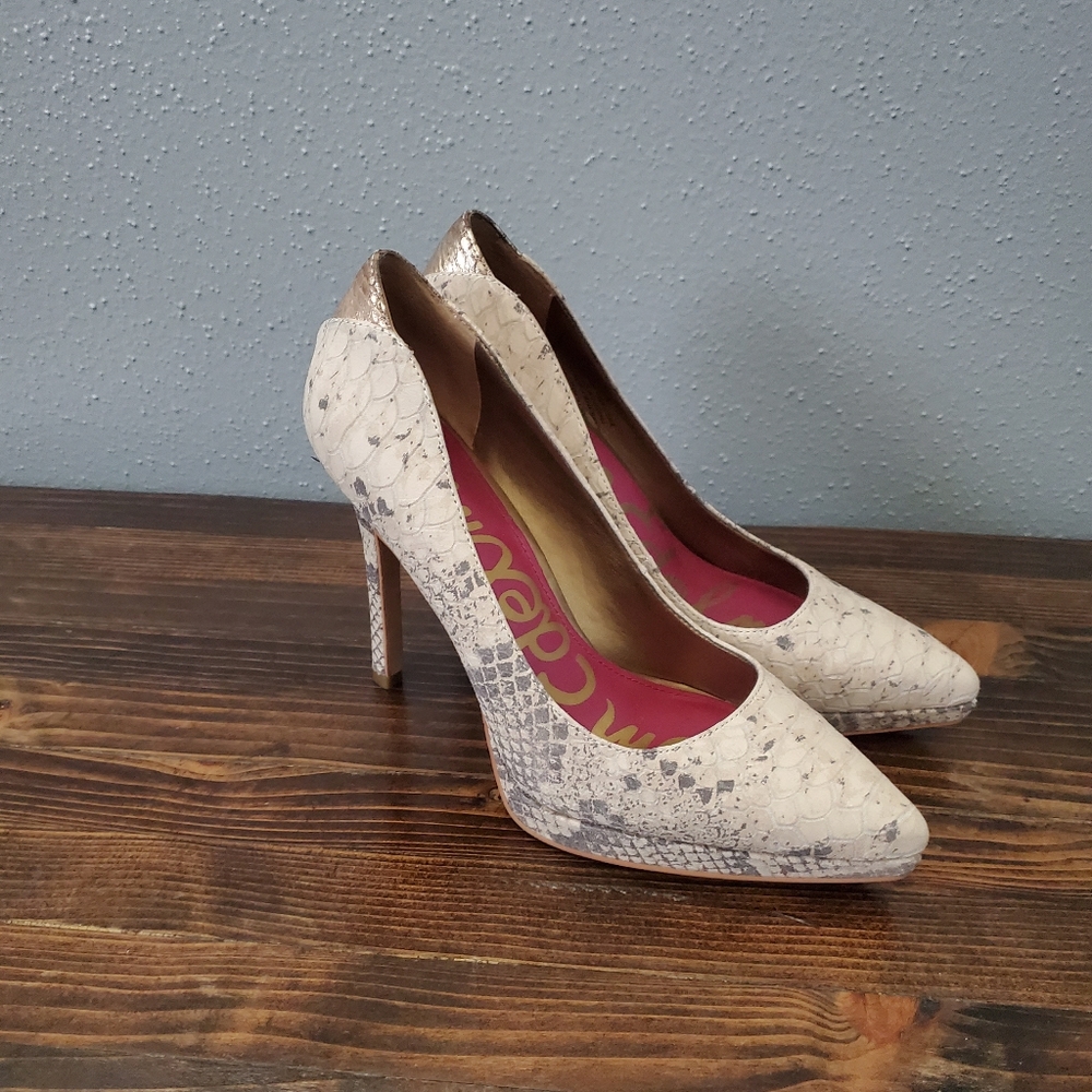 Sam Edelman Celia Heels | Snake print